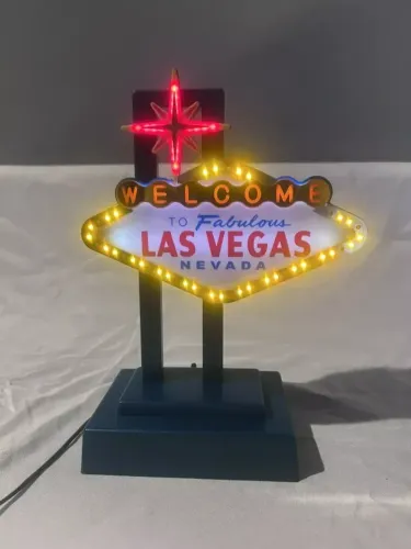Abajur, Led Piscantes Welcome to Fabulous Las Vegas Nevada
