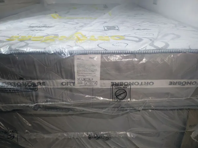 Conjunto Flex da ortonobre , cama box de casal com molas ensacada o lindo lançamento  