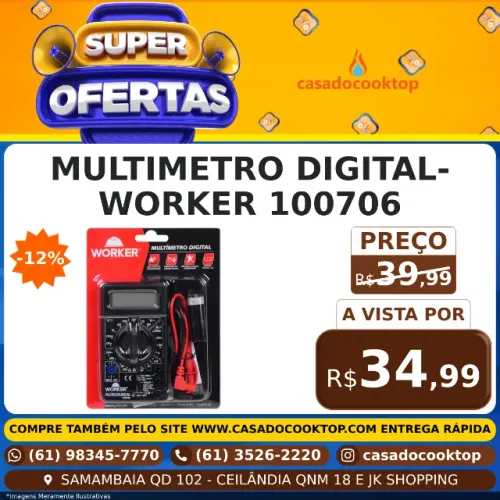 MULTIMETRO DIGITAL- WORKER 100706