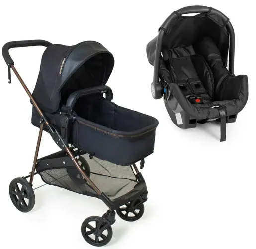 Carrinho Bebê Conforto Napoli Travel System Cobre Galzerano