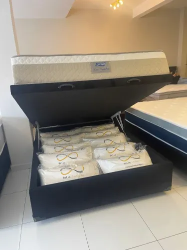 Cama box CASAL BAÚ COM COLCHÃO NOVO - Entrego!