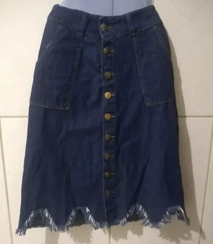 Saia jeans Midi NOVA (P)