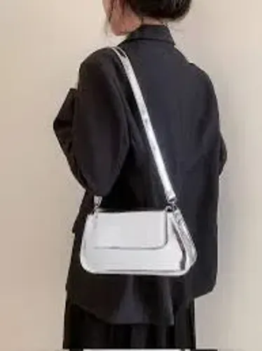 Bolsa Pequena para ombro Prata