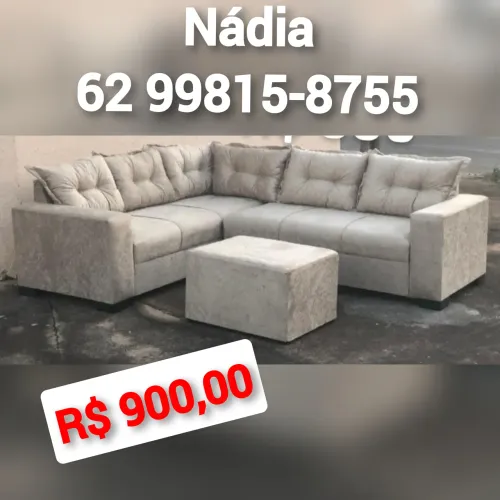 SOFÁ 6 LUGARES ESPUMA D33 SELADA 