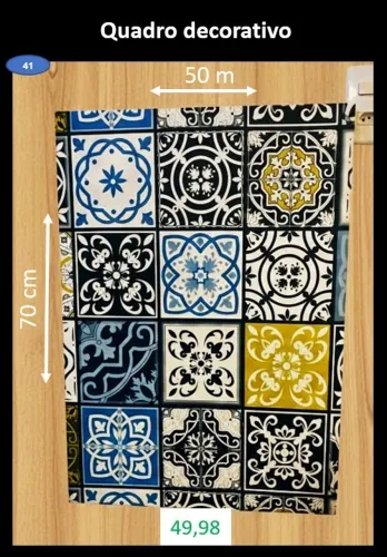 Quadro decorativo tipo português 