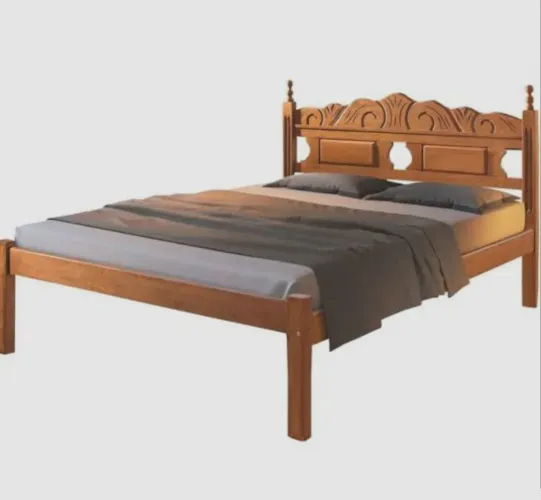 Cama de casal almofada de macanaiba 