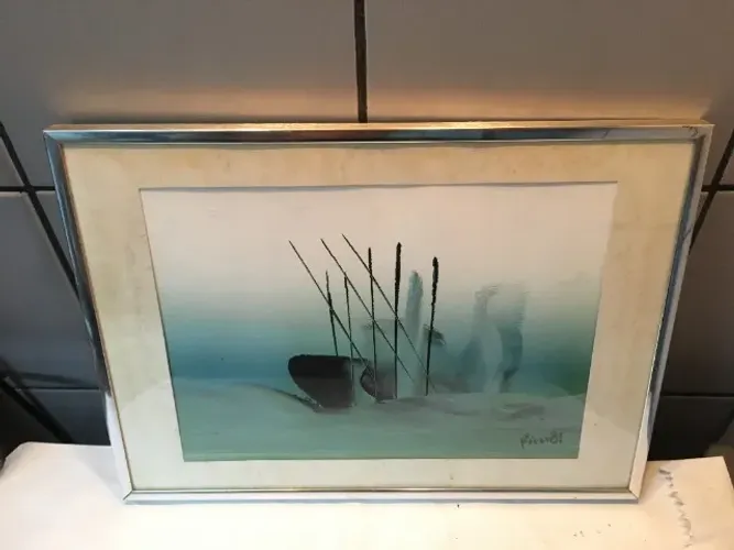 Quadro de pintura abstrata de Fabio Pace - leia
