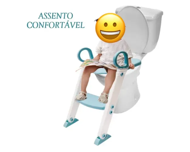 Escada troninho infantil com redutor para vaso sanitário