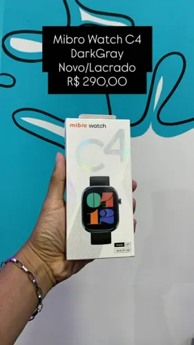 Smartwatch Mibro C4 - Preto - R$ 290,00 | Novo / Lacrado | Loja Fisica