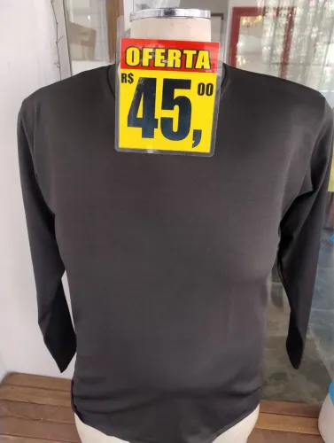 CAMISETA MANGA LONGA TAMANHO ESPECIAL EM LIQUIDAÇÃO!