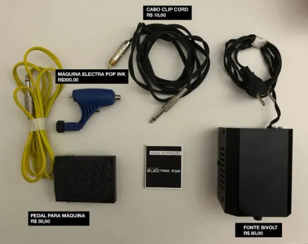 Kit completo para tatuagem