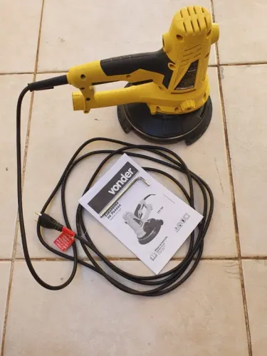 Lixadeira profissional de parede Vonder LPV 750 amarela 50Hz/60Hz 750W 220V