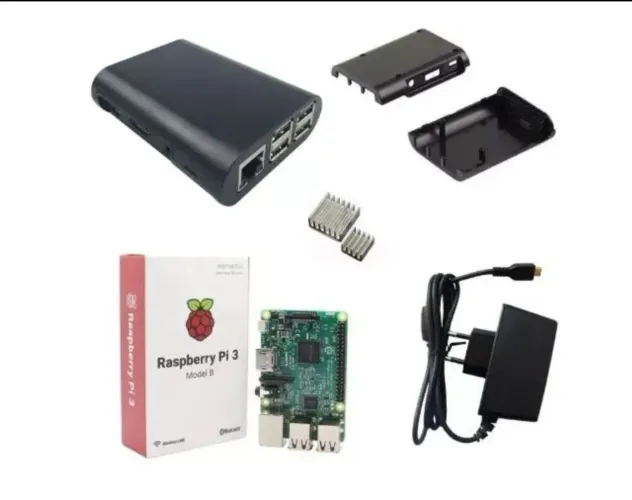 Mini PC computador Raspberry Pi Model B - Kit Completo