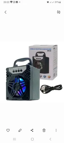 Caixinha  de som portatil usb bluetooth mp3 Novo entregamos 