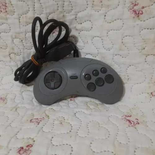 controle mega drive 3 master system collection original cinza