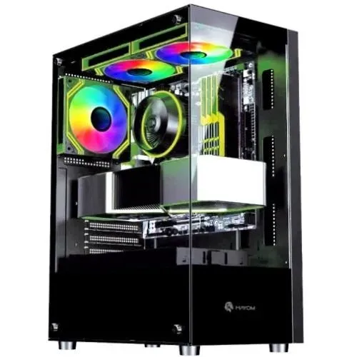 GABINETE GAMER AQUARIO HAYOM GB1792 PRETO (3 FANS INCLUSAS)