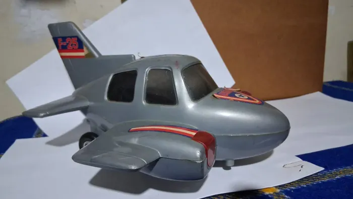 Raro avião a pilha anos 80 fabricante mimo , com luzes jumbo jato f-25