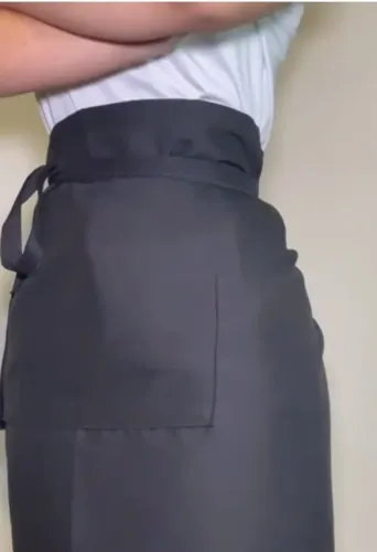 4 aventais saia brim e 3 toucas nunca usados