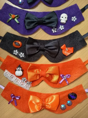 Coleira decorativa de Halloween para pets