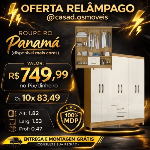 Roupeiro barato mês do consumidor 