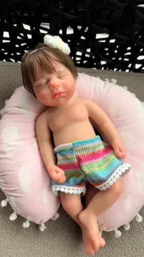 BEBÊ REBORN SILICONE SÓLIDO