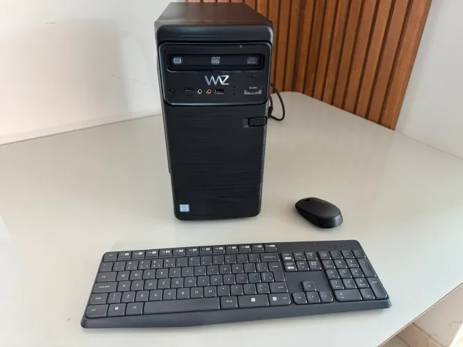 Desktop i5 8a - 16GB RAM - 500GB SSD + 1TB HD - Acompanha Teclado e Mouse Logitech