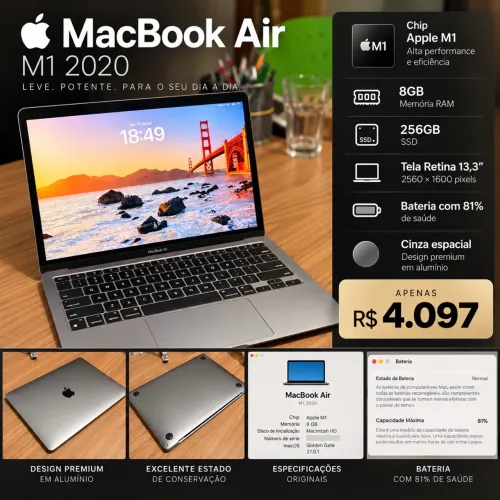 MacBook Air M1 2020 - 256GB SSD