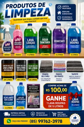 PRODUTOS DE LIMPEZA