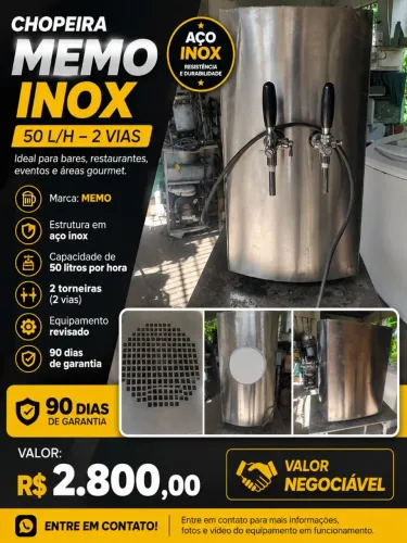Chopeira inox
