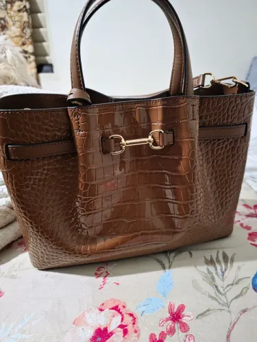 Bolsa Michael kors caramelo croco
