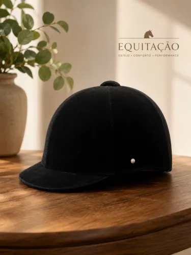Capacete Equitação Veludo