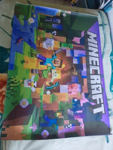 kit festa decoração Minecraft (painel banner+ 8 display de mesa)