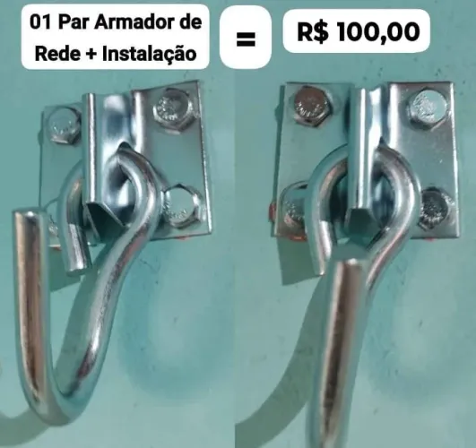 Armador de rede mais parafusos e instalação 