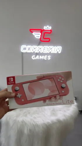 Nintendo Switch Lite Rosa Novo Lacrado