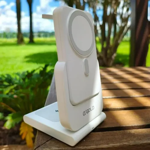 Carregador Indução 3em1 10000mah Para Celular Relógio E Fone