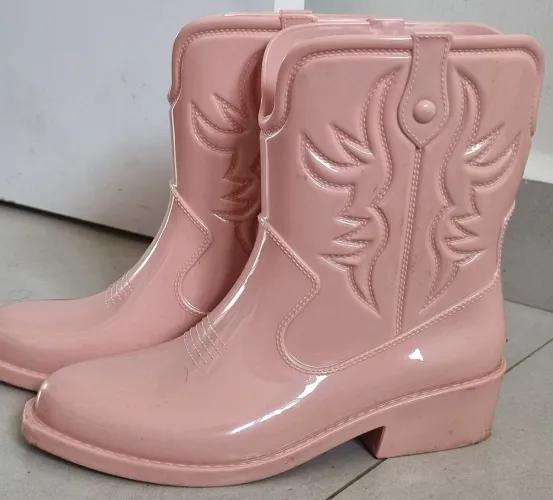 Bota infantil Texana rosa
