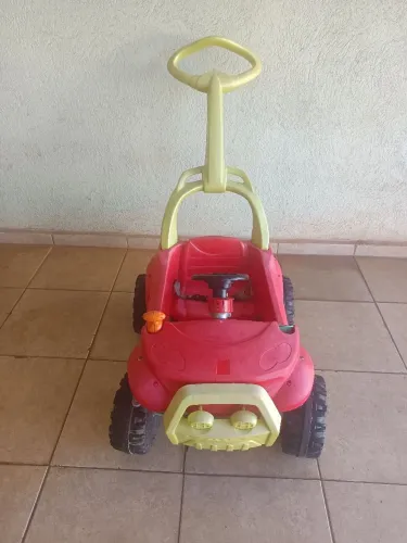 Carrinho Smart Passeio E Pedal Vermelho Bandeirante 