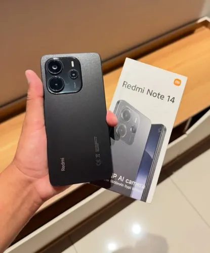 Redmi Note 14 256GB completo na caixa