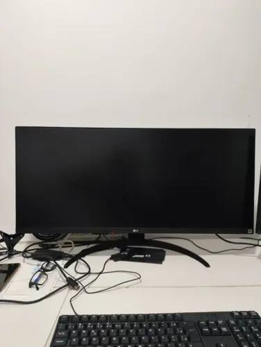 monitor 34 polegadas LG ,Reto