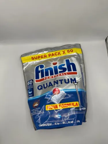 Detergente para Lava Louças | Finish Quantum All in 1| 26 unidades