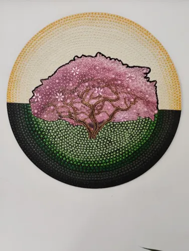 Decoração parede árvore de strass
