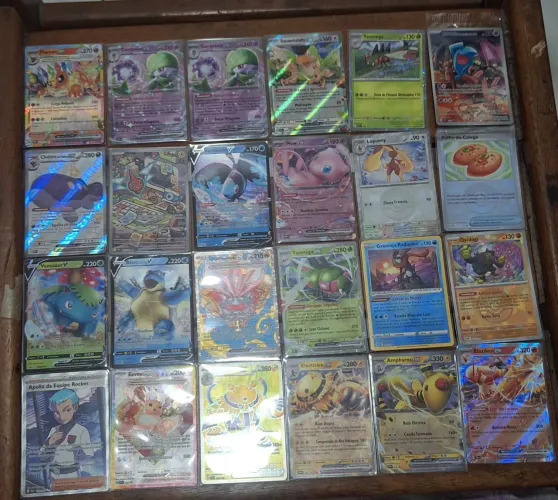 Kit com de 500 cartas pokemon