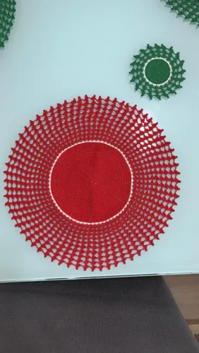 Sousplat de Crochê para o Natal