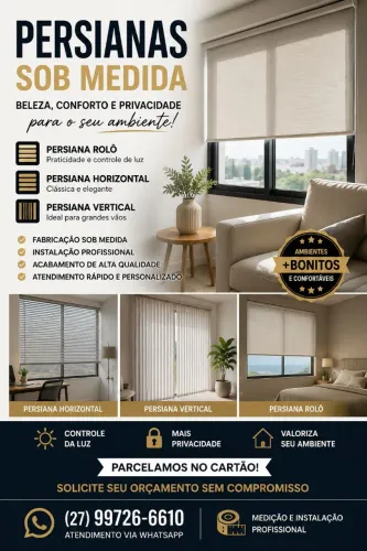 Persiana horizontal vertical rolo Double vision