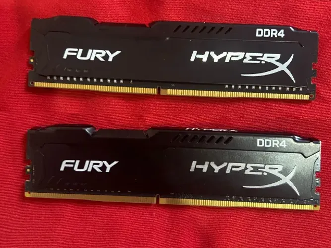 2x HyperX Fury 4 GB DDR4 2400 MHz