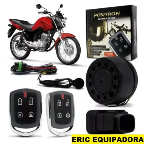 Alarme Positron Moto - Duoblock Pro 350 - Com sensor de Presença - Instalado