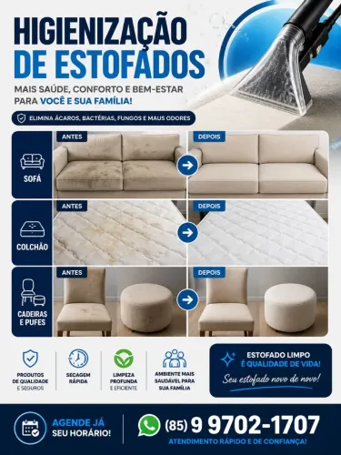 Limpeza e higiene de estofados e colchões