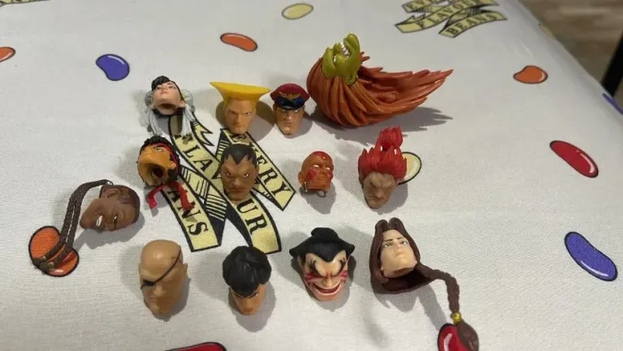 Cabeças street figther Chu-li e Akuma