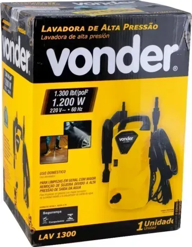 Lavadora de Alta Pressão Vonder LAV 1200 Lavajato