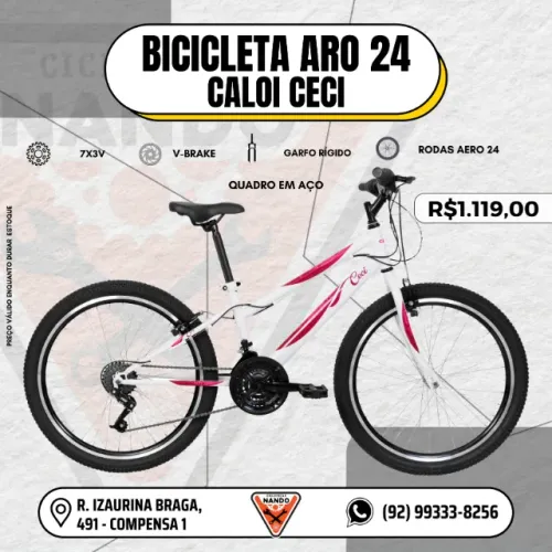BICICLETA INFANTIL ARO 24 CALOI